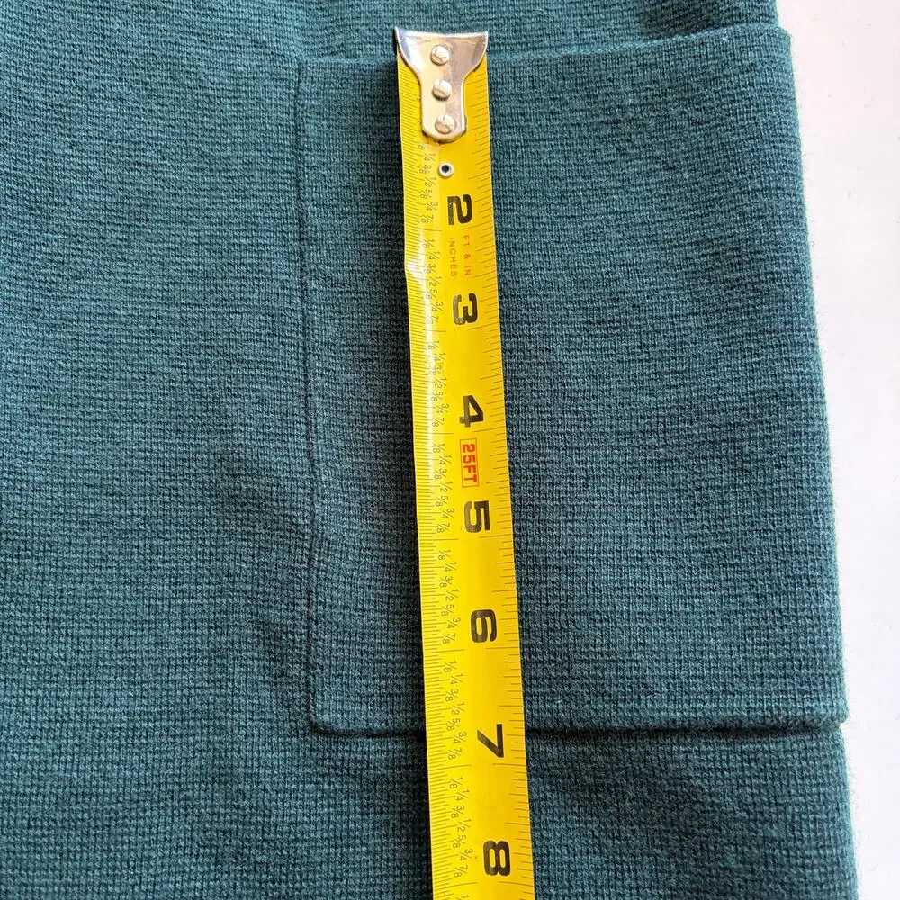 J. Crew Sophie Open Front Sweater Blazer Evergreen Women Sz S Wool Blend Classic